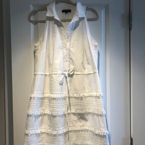 White Banana Republic Shirt Dress